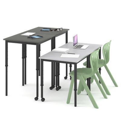 SmarTable Nexus Square Height Adjustable Sit Stand Student Table