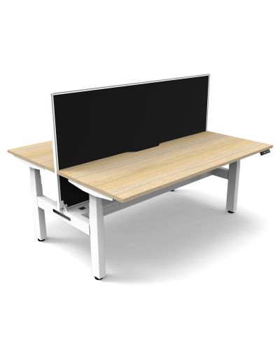 Ascendo Double Electronic Sit Stand Desk with Screen