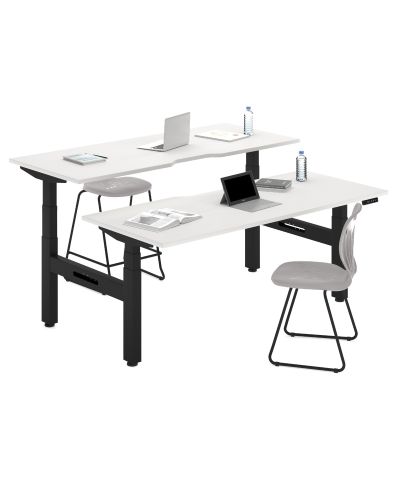 Ascendo Plus Double Electronic Sit Stand Workstation