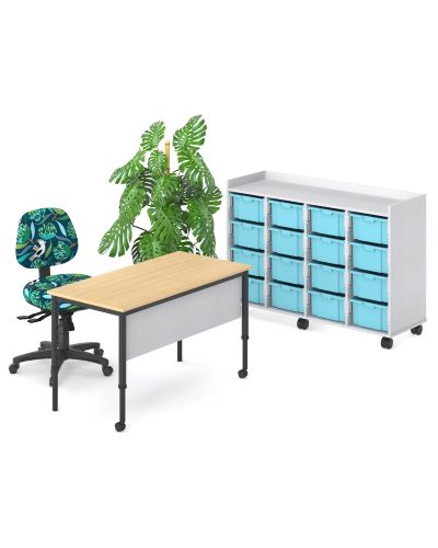 SmarTable Clique Height Adjustable Teacher Table