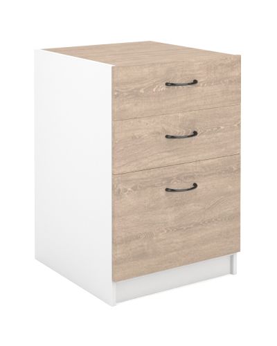 Commercial Fixed Pedestal - 2 Pen / 1 File Drawer