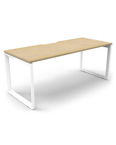 Deluxe Infinity Loop Leg Single Sided Desk - One Person