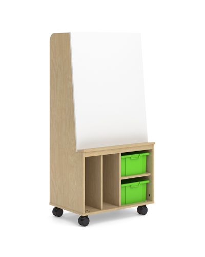 Doodle Cart Mobile Magnetic Whiteboard Storage 