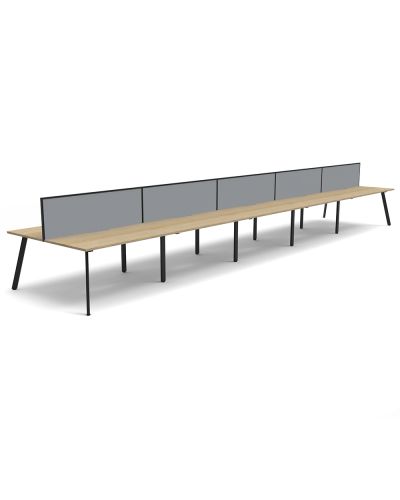 Eternity Double Sided Desk with Screen - Ten  Person