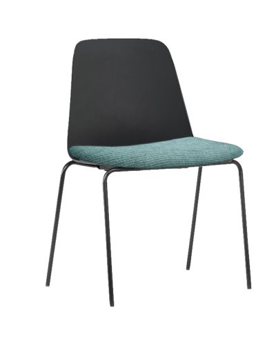 Lola 4 Leg Chair - Plastic Shell with Seat Pad