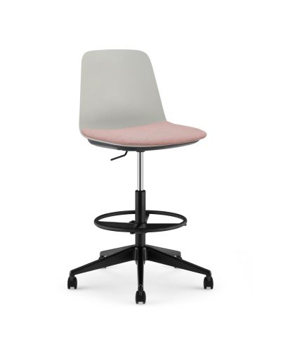 Lola Drafting Chair - Plastic Shell with Seat Pad