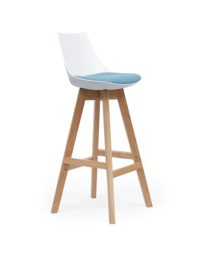 Luna Oak 4 Leg Barstool