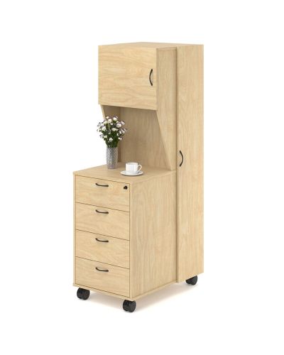 Medcab Bedside Cabinet - 4 Drawer with Cupboard