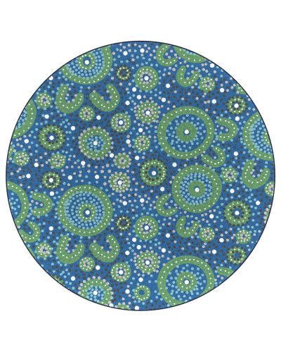 Yarning Circles Round Rug