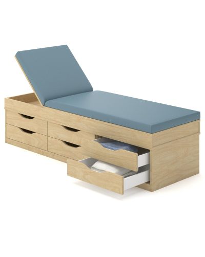 Sick Bay Bed with 6 Drawers - Melamine