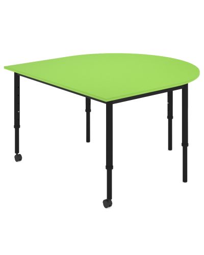 SmarTable Clique D-End Height Adjustable School Table - Juice