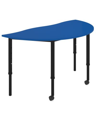 SmarTable Twist Arc Height Adjustable Student Table - Blue Top