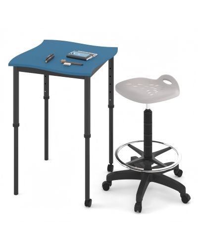 SmarTable Twist Single Height Adjustable Sit Stand Student Desk