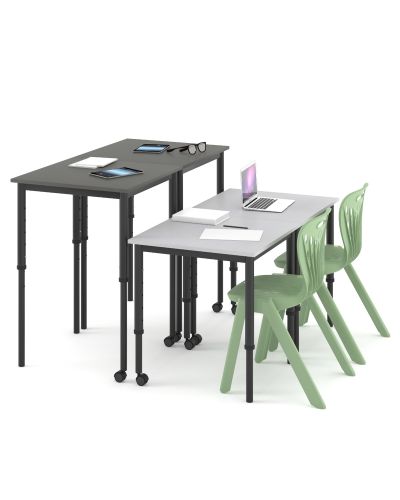 SmarTable Nexus Square Height Adjustable Sit Stand Student Table
