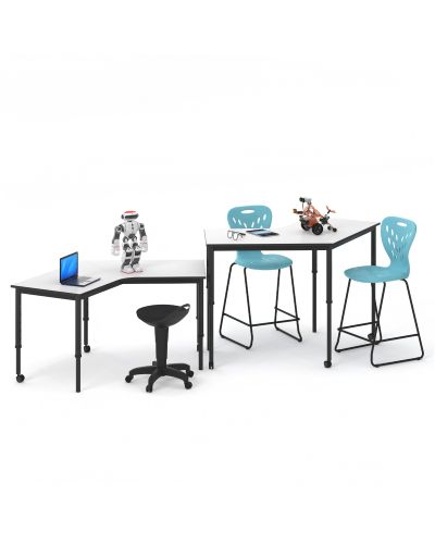SmarTable Clique Angled Height Adjustable Sit Stand School Table