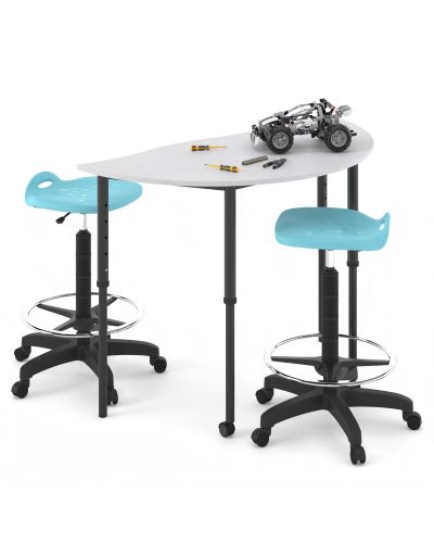 SmarTable Twist Arc Height Adjustable Sit Stand Student Table