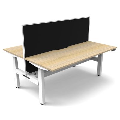 Ascendo Plus Double Electronic Sit Stand Desk with Screen