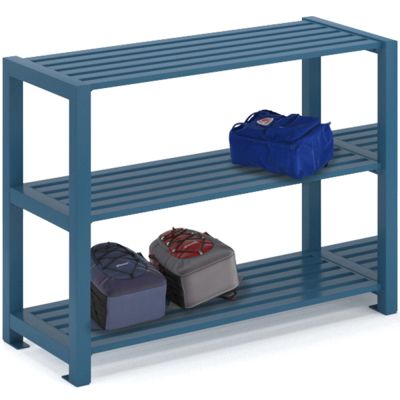 Slatted Planks School Bag Rack