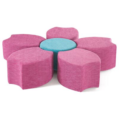 Bloom Petal Shaped Ottoman