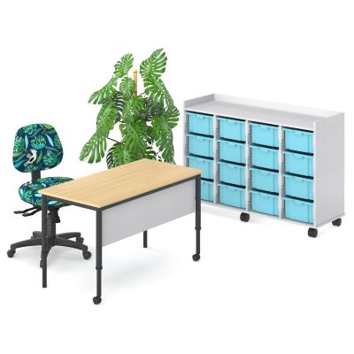 SmarTable Clique Height Adjustable Teacher Table