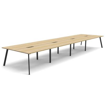 Eternity Double Sided Desk - Eight Person