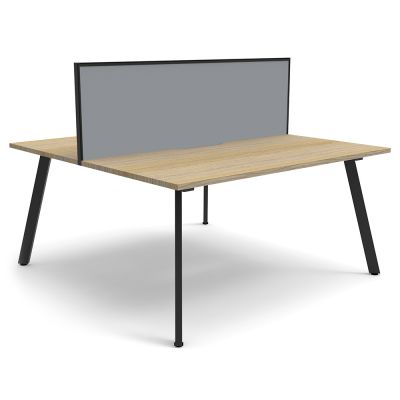 Eternity Double Sided Desk with Screen - Two Person