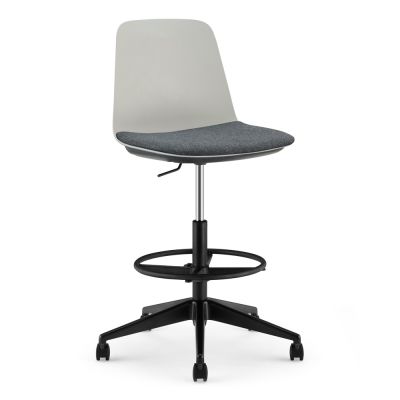 Lola Drafting Chair - Plastic Shell with Seat Pad