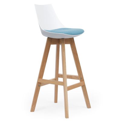 Luna Oak 4 Leg Barstool