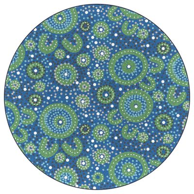 Yarning Circles Round Rug