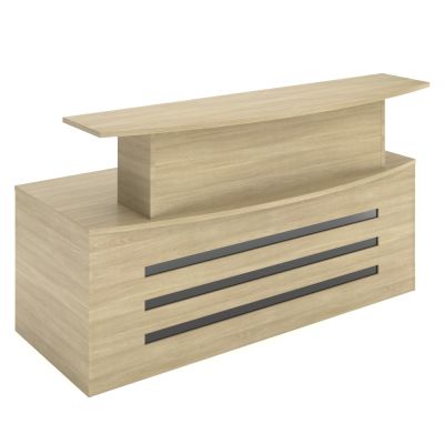 Vadar Reception Counter Desk Calm Oak