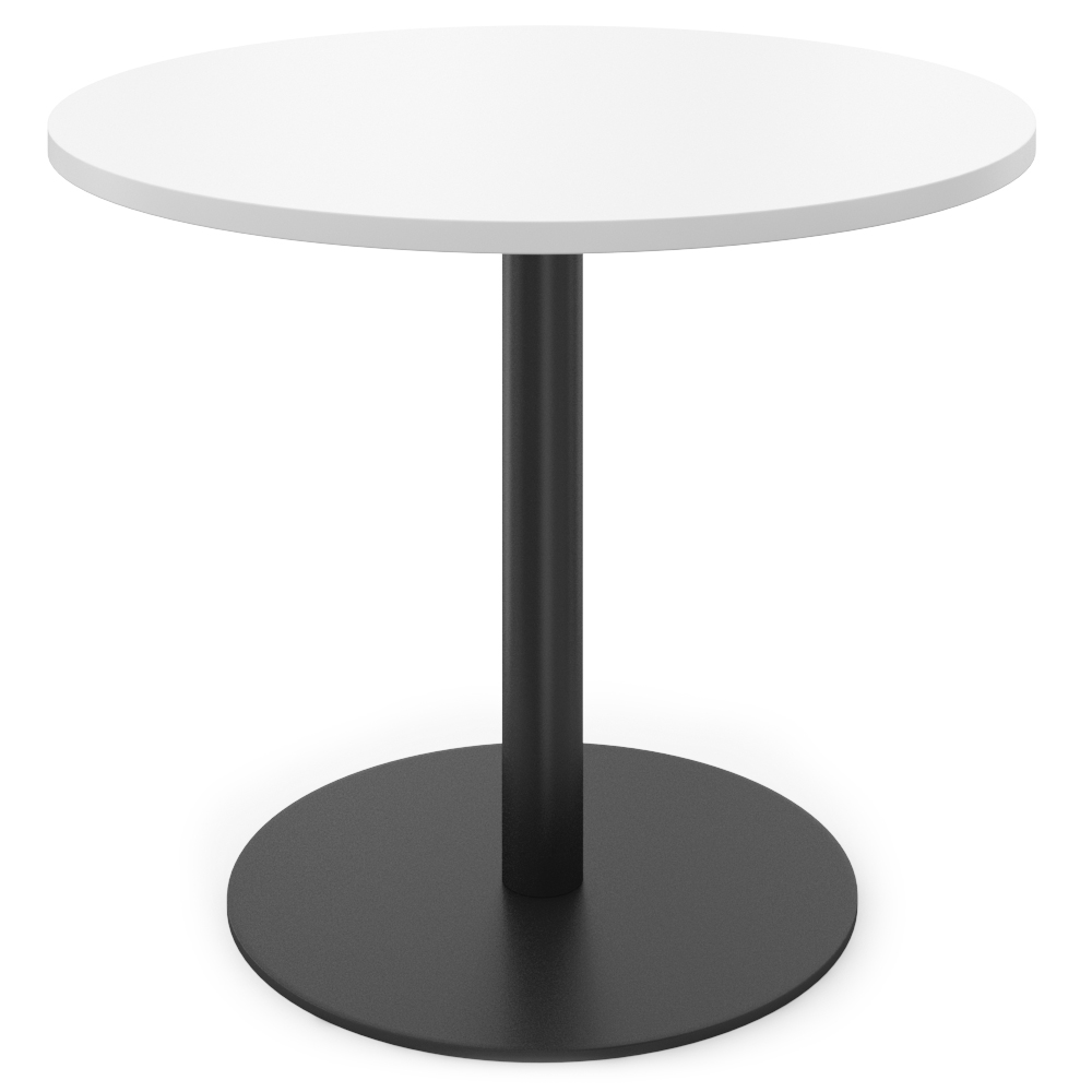 Round Platter Table 580 Base 900dia Black poloar white